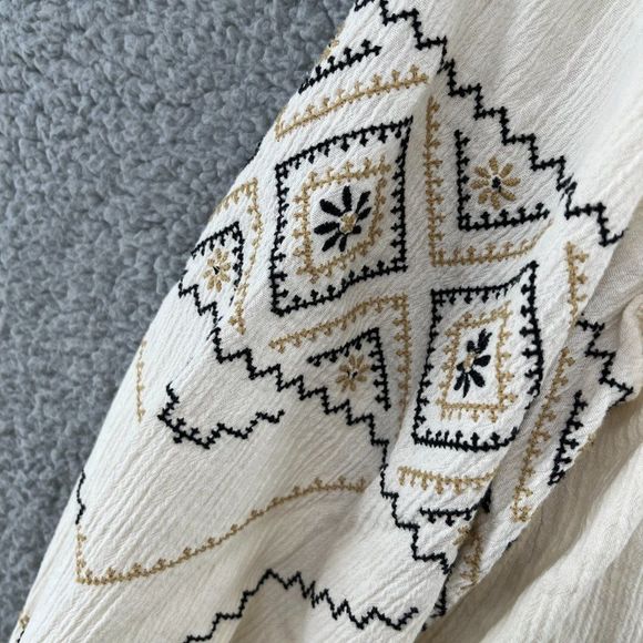 Madewell Embroidered Peasant Top Size XXS - Picture 6 of 16